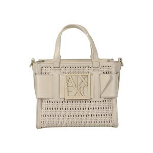 A X Armani Exchange Susy Medium Mesh Tote, Dusty Ground-Dusty Ground :v